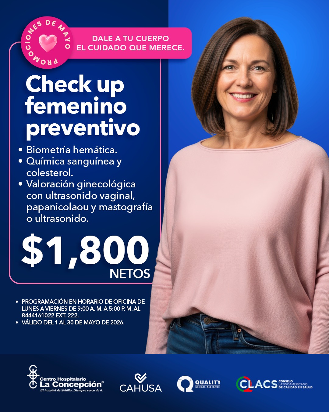 Promoción Check Up Femenino Mayo